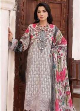 Indian Catlouge  Printed cotton suit with cotton dupatta Bin Saeed